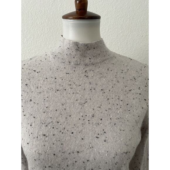 Everlane Sweater Pullover High Neck Cashmere Speckled - Picture 2 of 12